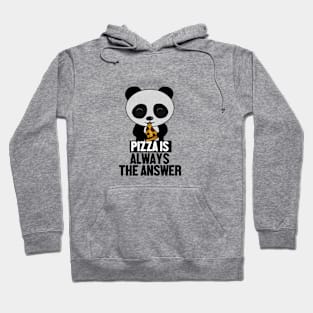 Funny Panda, Pizza is Always the Answer Hoodie